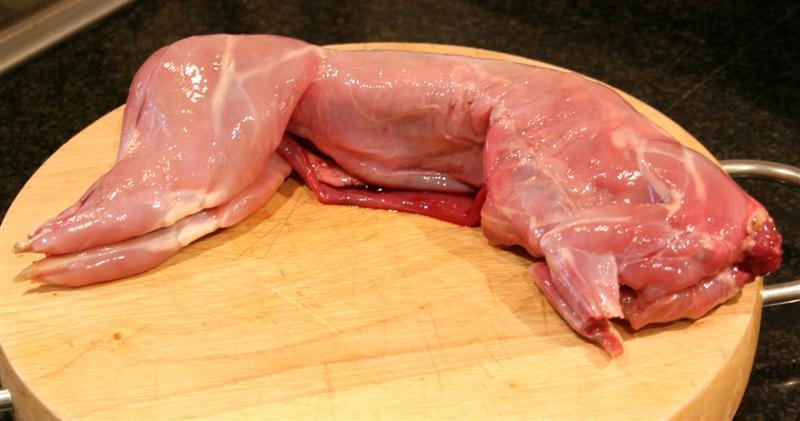 králik divoký – surové mäso
