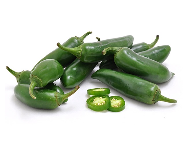 Papričky, jalapeňo - surové